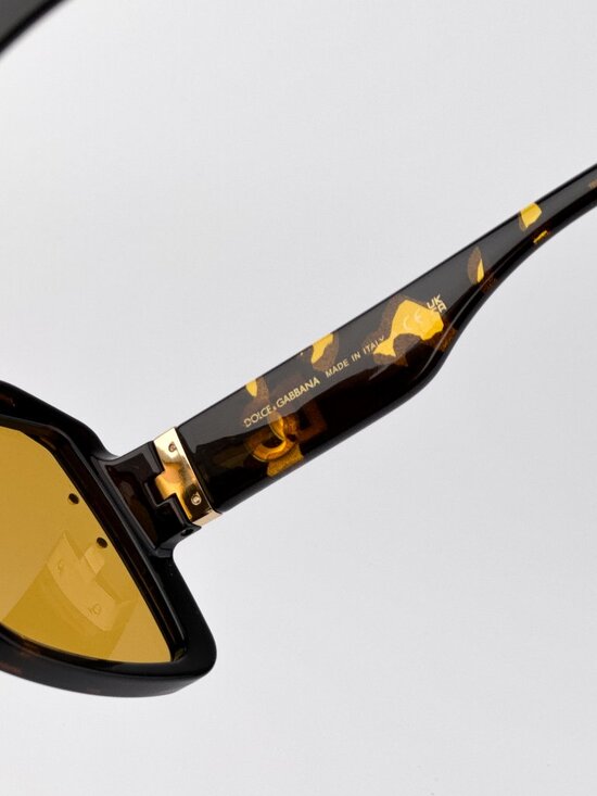 Dolce & Gabbana DG6205 612/85 Sunglasses – Yellow Havana Shield Frame main image 7